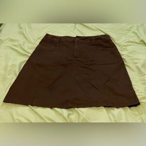 White Stag brown midi skirt